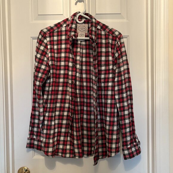 St. John's Bay Men's Red Flannel - Picture 1 of 4